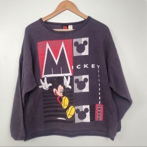 Vintage Mickey Mouse Sweatshirt Brazos Size XL